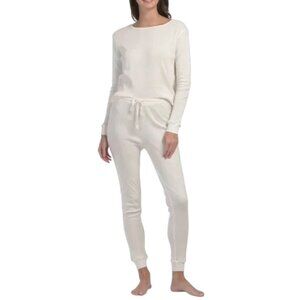 POPPY & CLAY Ivory 2pc Organic Sweet Pointelle Pajama Set